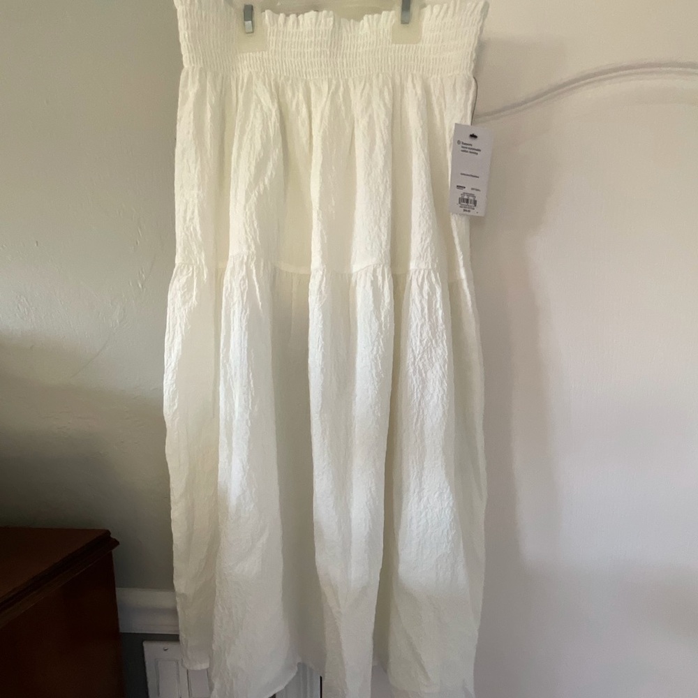 •NWT Nine West Cream Midi Skirt•